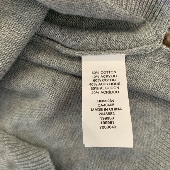 The Children’s Place Heather Grey Hi Lo “Cute” Sweater Top 3T - Picture 5 of 5